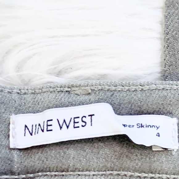 NINE WEST -NWT- Nassau Gray -Curvy High Rise Skinny Jeans- Size: 4L - Picture 3 of 8